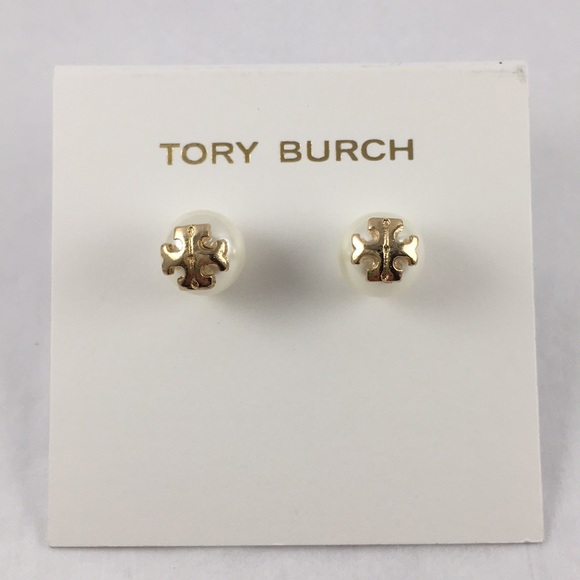 Tory Burch Jewelry - Tory Burch Swarovski Crystal Pearl Stud Earrings